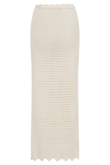 Kira Knit Maxi Skirt - Buttercream