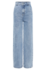 Roxy Wide Leg High Waist Denim Jeans - Vintage Blue