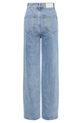 Roxy Wide Leg High Waist Denim Jeans - Vintage Blue