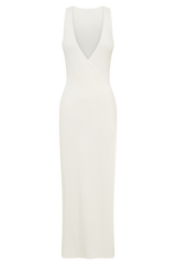 Araminta Knit Maxi Dress - White