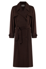 Marc Faux Suede Coat - Cocoa Chocolate