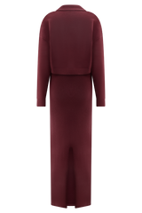 Kingston Knit Maxi Dress - Merlot